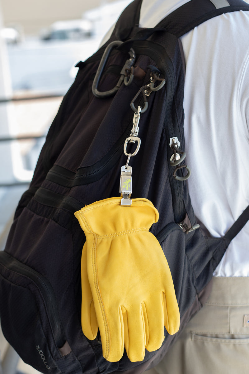 The Glover Clip: 100% steel heavy-duty glove clip