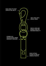 Load image into Gallery viewer, Steel Glove Clip: Nickel
